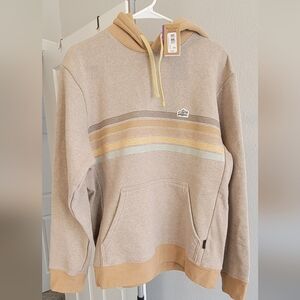 NWT Men' Medium Patagonia Line Logo Ridge Stripe Up Risal Hoodie